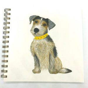 Square Jack Russell Luxury Plain Notebook Sketch Book by English Graphics