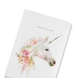 A5 Notebook Unicorn Wildlife Botanical Luxury Lined Notebook by Lola Designs