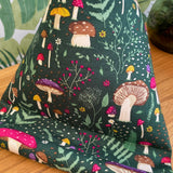 Pilola Techcushion Woodland Mushrooms Pattern Pillow Stand Holder Cushion