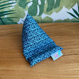 Pilola Techcushion William Morris Blue Geometric Pattern Beanbag Pillow Stand Holder Cushion