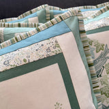 Limited Edition Cushion Inspired by Nature Cotton Quilted Borders Rabbit