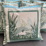 Limited Edition Cushion Inspired by Nature Cotton Quilted Borders Hedghog