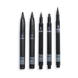 Ooly The Ink Works Pack of 5 Assorted Black Marker Pens with Different Tips