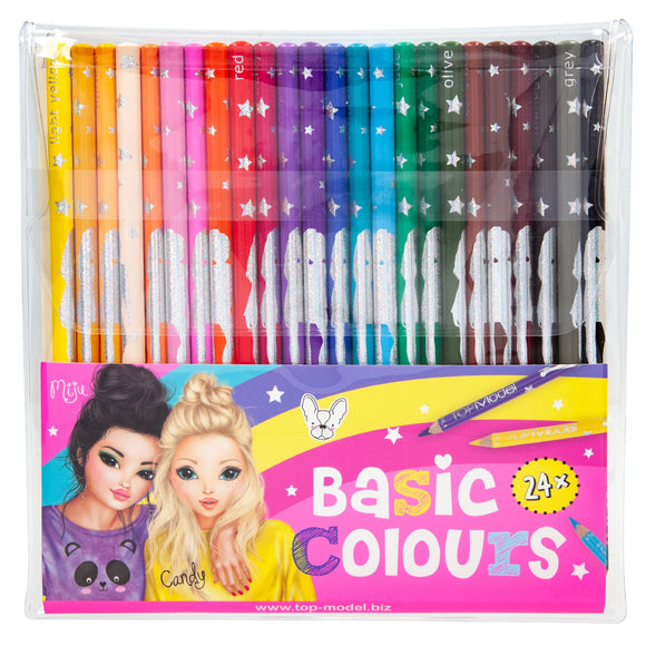 TOPModel Basic Colouring 24 Pencil set by Depesche