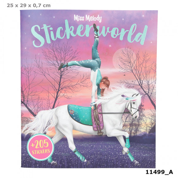 Miss Melody Horse Stickerworld Book by Depesche
